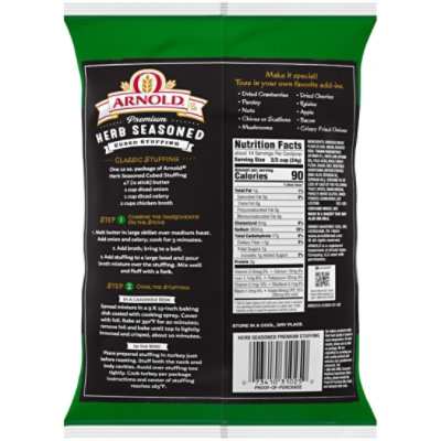 Arnold Herb Seasoned Cubed Stuffing - 12 Oz - Image 2