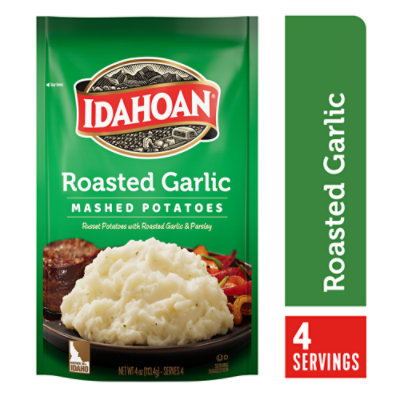 Idahoan Roasted Garlic Mashed Potatoes Pouch 4 Oz andronicos