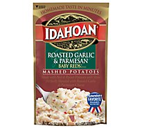 Idahoan Baby Reds With Roasted Garlic & Parmesan Mashed Potatoes Pouch - 4.1 Oz