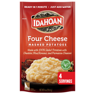Idahoan Four Cheese Mashed Potatoes Pouch - 4 Oz