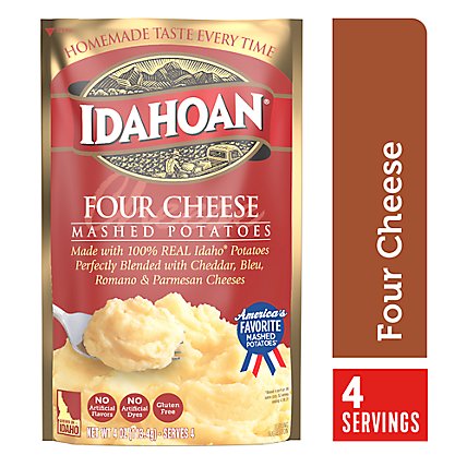 Idahoan Four Cheese Mashed Potatoes Pouch - 4 Oz - Image 1