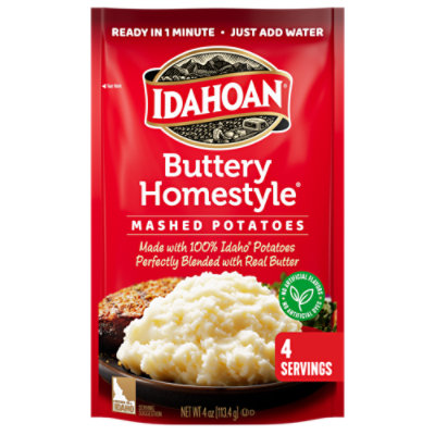 Idahoan Buttery Homestyle Mashed Potatoes Pouch - 4 Oz