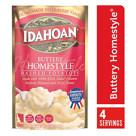 Idahoan Buttery Homestyle Mashed Potatoes Pouch - 4 Oz