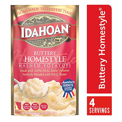Idahoan Buttery Homestyle Mashed Potatoes Pouch - 4 Oz - Image 1