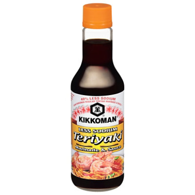 Kikkoman Marinade & Sauce Teriyaki Less Sodium - 10 Fl. Oz.