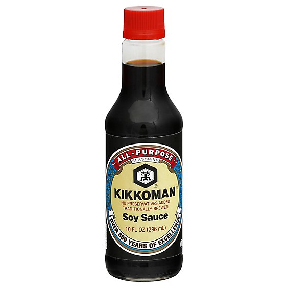 Kikkoman Soy Sauce All-Purpose Seasoning Bottle - 10 Fl. Oz.