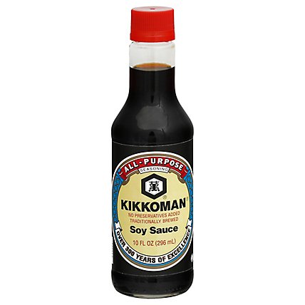 Kikkoman Soy Sauce All-Purpose Seasoning Bottle - 10 Fl. Oz. - Image 1