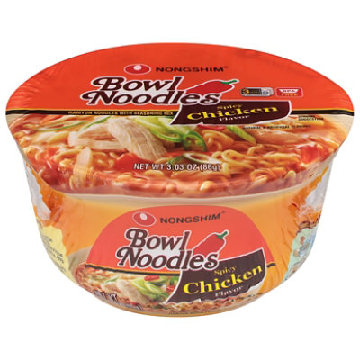 Nongshim Spicy Chicken Flavored Noodle Bowl Soup - 3.03 Oz - Image 3