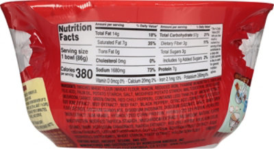 Nongshim Hot & Spicy Shin Bowl Noodle Soup - 3.03 Oz - Image 5