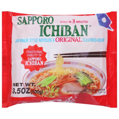 Sapporo Soup Ichiban Ramen Original - 3.5 Oz - Image 3