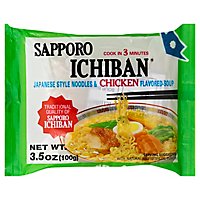 Sapporo Ichiban Japanese Style Noodles Chicken Flavored Soup - 3.5 Oz - Image 1