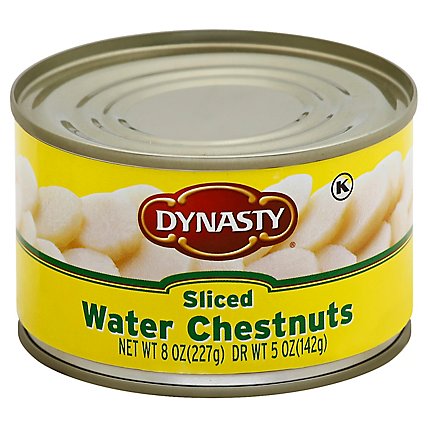 Dynasty Water Chestnuts Sliced - 8 Oz - Image 1