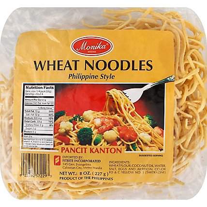 Monika Specialty Food Chines Noodle Pancit Canton - 8 Oz - Image 2