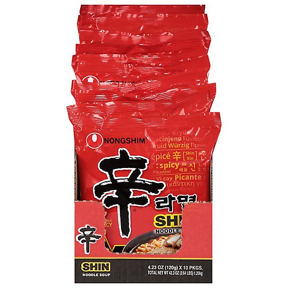 Nongshim Soup Shrimp Noodle Shin Ramyun - 4.23 Oz