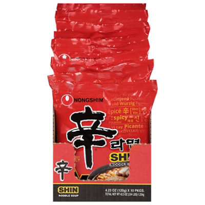 Nongshim Soup Shrimp Noodle Shin Ramyun - 4.23 Oz