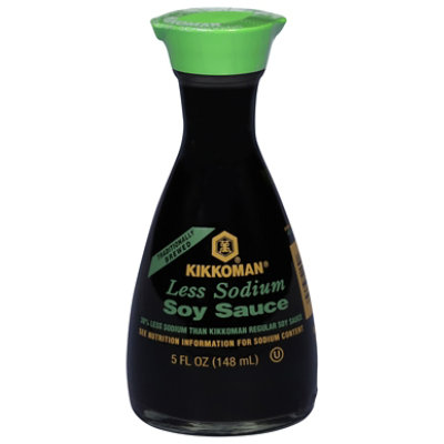 Kikkoman Soy Sauce Traditionally Brewed Less Sodium Non GMO - 5 Fl. Oz. - Image 3