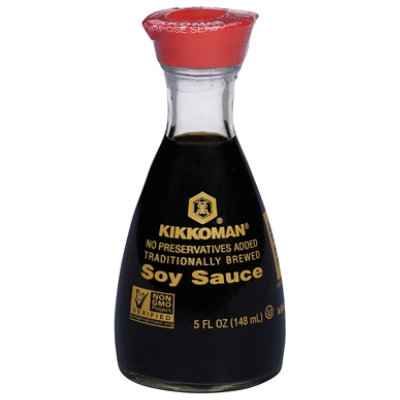 Kikkoman Soy Sauce Traditionally Brewed  Non GMO - 5 Fl. Oz. - Image 3