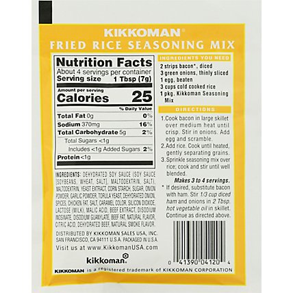 Kikkoman Specialty Food Fried Rice Mix - 1 Oz - Image 6