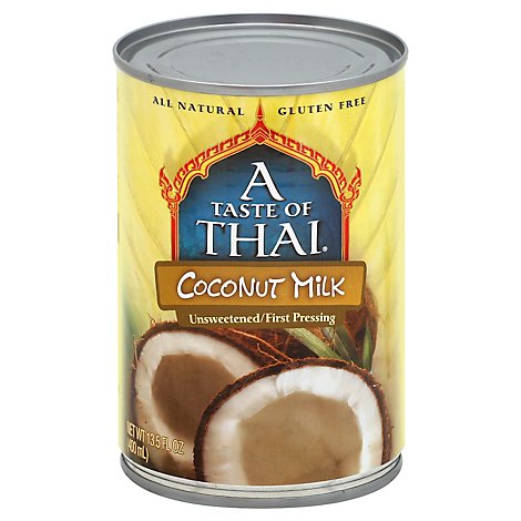A Taste of Thai Specialty Food Coconut Milk - 13.5 Oz