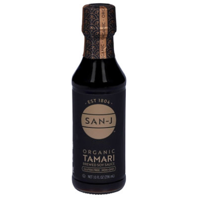 San-J Soy Sauce Tamari White Free - 10 Oz
