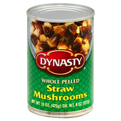 Straw mushrooms - tinned Nutrition Facts