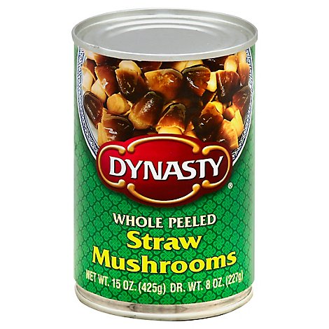 Dynasty Mushrooms Whole Straw - 15 Oz