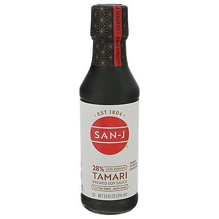 San-J Soy Sauce Tamari Lite Low Salt - 10 Fl. Oz. - Image 1