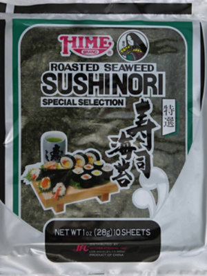 Hime Sushi Nori Roasted Seaweed 10 Count - 1 Oz - Image 2