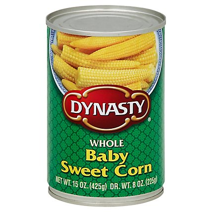 Dynasty Corn Whole Baby Sweet - 15 Oz - Image 1
