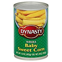 Dynasty Corn Whole Baby Sweet - 15 Oz - Image 1