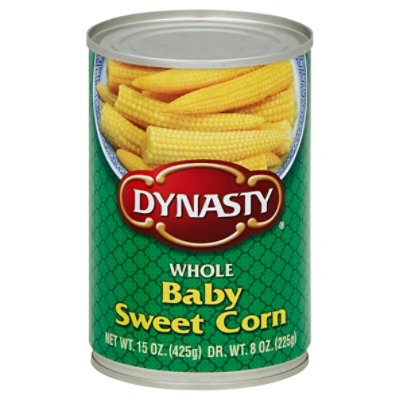 Dynasty Corn Whole Baby Sweet - 15 Oz