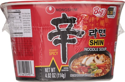 Nongshim Big Shin Ramen Cup - 4.02 Oz - Image 6