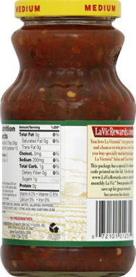 La Victoria Salsa Cilantro Medium Jar - 16 Oz - Image 3