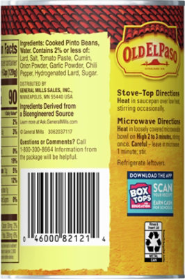 Old El Paso Beans Refried Traditional Can - 16 Oz - Image 5