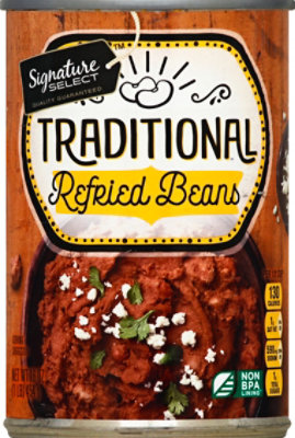 Signature SELECT Beans Refried Traditional Can - 16 Oz - Image 2