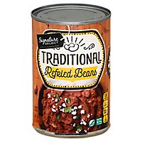 Signature SELECT Beans Refried Traditional Can - 16 Oz - Image 1