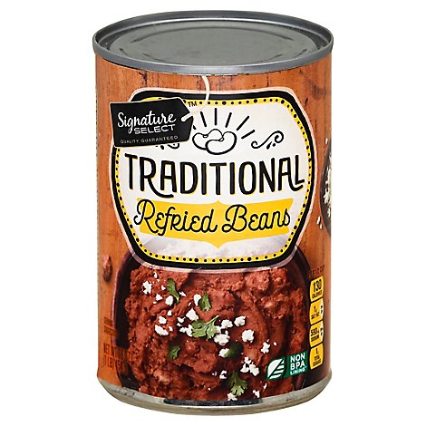 Signature SELECT Beans Refried Traditional Can - 16 Oz