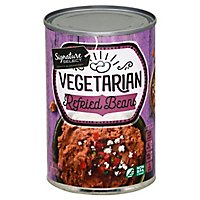 Signature SELECT Beans Refried Vegetarian Can - 16 Oz - Image 1