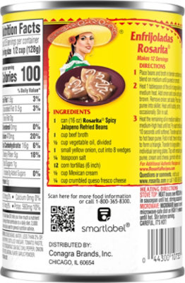 Rosarita Spicy Jalapeno Refried Beans - 16 Oz - Image 6