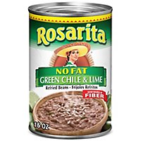 Rosarita No Fat Refried Beans With Green Chile And Lime - 16 Oz - Image 2