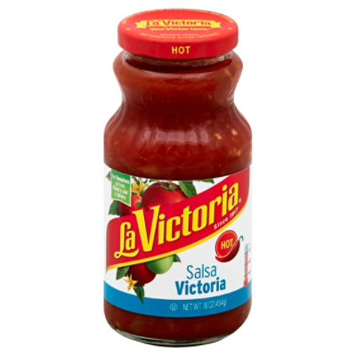 La Victoria Salsa Victoria Hot Jar - 16 Oz - Image 1