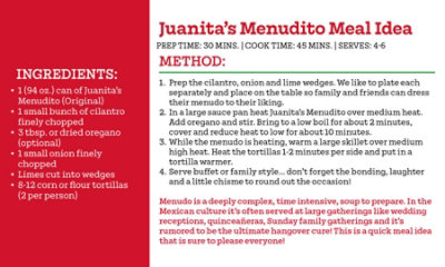 Juanitas Foods Menudo Can - 25 Oz - Image 5