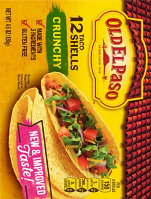 Old El Paso Taco Shells Crunchy Box 12 Count - 4.6 Oz - Image 6