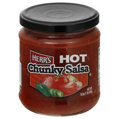 Herrs Salsa Chunky Hot Jar - 16 Oz - Image 3