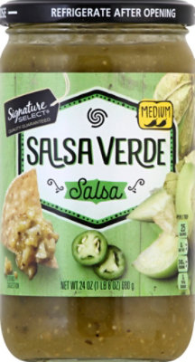 Signature SELECT Salsa Verde Medium Salsa Jar - 24 Oz - Image 2