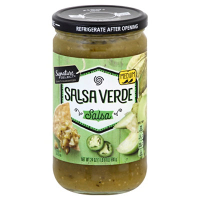 Signature SELECT Salsa Verde Medium Salsa Jar - 24 Oz - Image 1