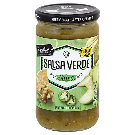 Signature SELECT Salsa Verde Medium Jar - 24 Oz