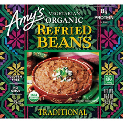 Amy's Traditional Refried Beans - 15.4 Oz - Image 5
