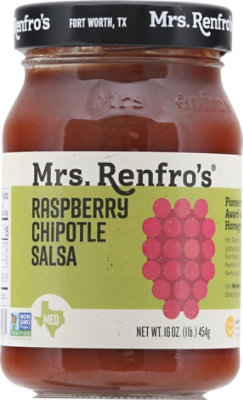 Mrs. Renfros Gourmet Salsa Medium Raspberry Chipotle Jar - 16 Oz - Image 2