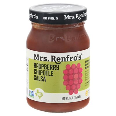 Mrs. Renfros Gourmet Salsa Medium Raspberry Chipotle Jar - 16 Oz